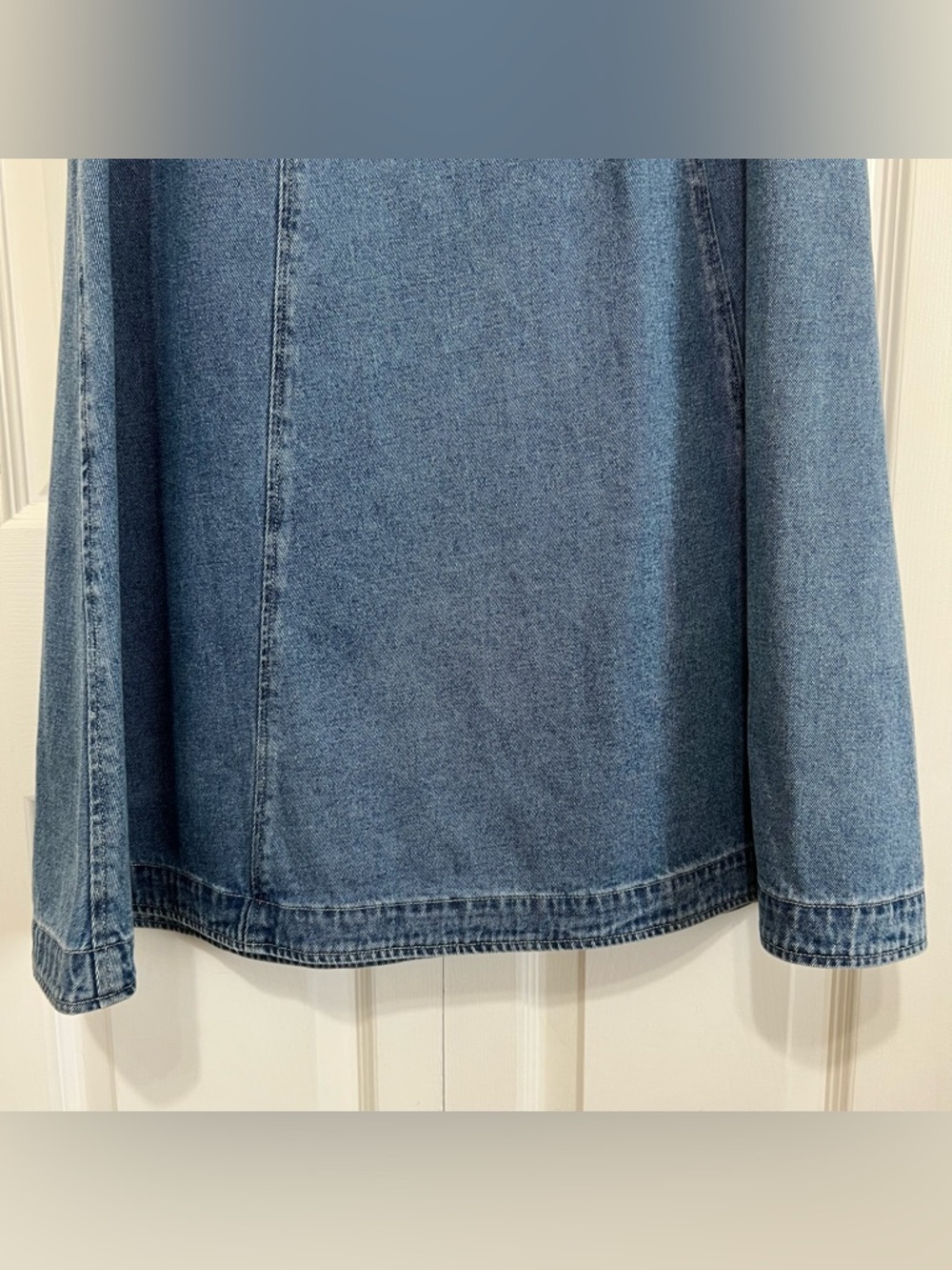 NEW Anthropologie Citizens Of Humanity Madelyn Denim Midi Wrap Skirt Size XS - Picture 10 of 16